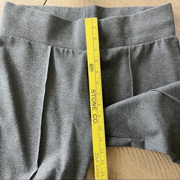 Seven 7 Dark Gray Pintuck Pull On Pants, Straight Leg - Large - Picture 6 of 8